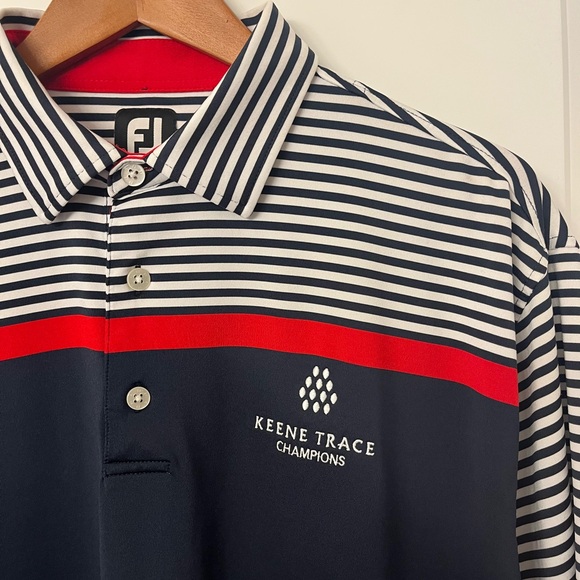 FootJoy Other - FootJoy Men’s Navy Striped Polo Shirt